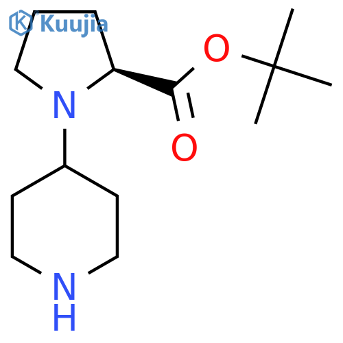 tert-butyl (2S)-1-(piperidin-4-yl)pyrrolidine-2-carboxylate structure