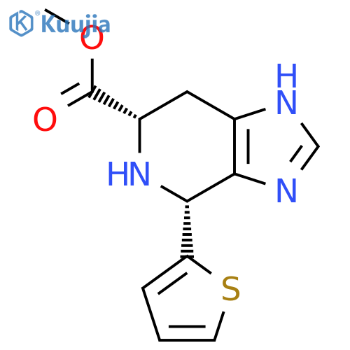rac-methyl (4R,6S)-4-(thiophen-2-yl)-1H,4H,5H,6H,7H-imidazo[4,5-c]pyridine-6-carboxylate structure