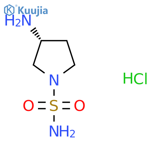 (3R)-3-aminopyrrolidine-1-sulfonamide hydrochloride structure