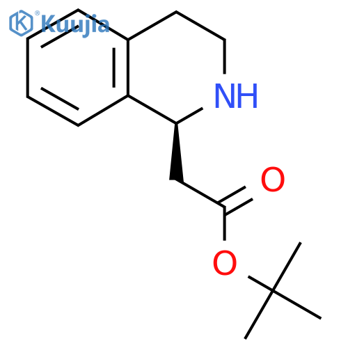 tert-butyl 2-(1S)-1,2,3,4-tetrahydroisoquinolin-1-ylacetate structure