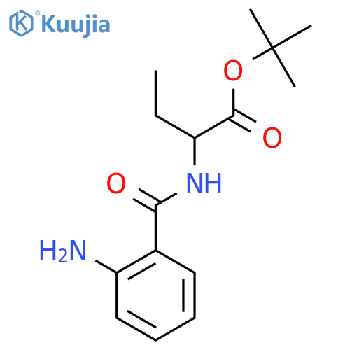 tert-butyl 2-(2-aminophenyl)formamidobutanoate structure