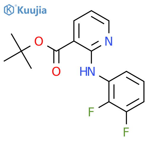 tert-butyl 2-(2,3-difluorophenyl)aminopyridine-3-carboxylate structure
