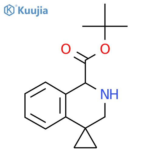 tert-butyl 2',3'-dihydro-1'H-spirocyclopropane-1,4'-isoquinoline-1'-carboxylate structure