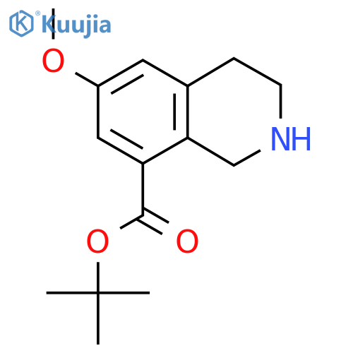 Tert-butyl 6-methoxy-1,2,3,4-tetrahydroisoquinoline-8-carboxylate structure