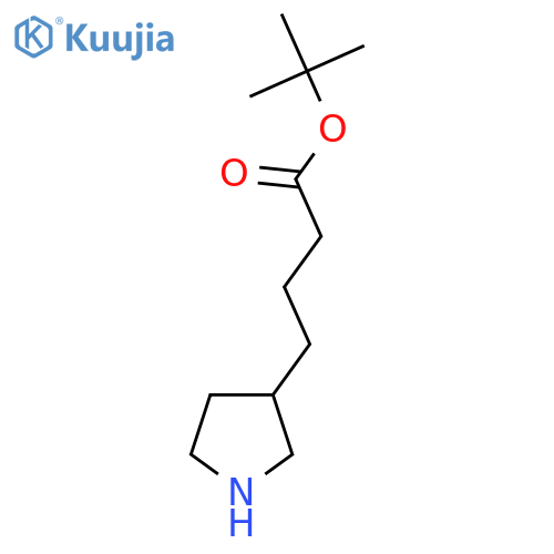 Tert-butyl 4-(pyrrolidin-3-yl)butanoate structure