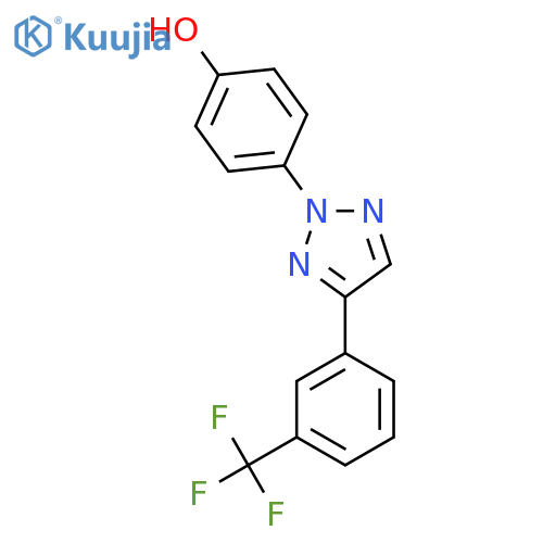 4-{4-3-(trifluoromethyl)phenyl-2H-1,2,3-triazol-2-yl}phenol structure