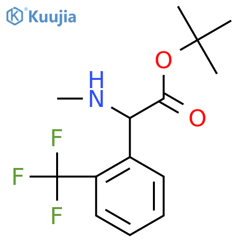 tert-butyl 2-(methylamino)-2-2-(trifluoromethyl)phenylacetate structure