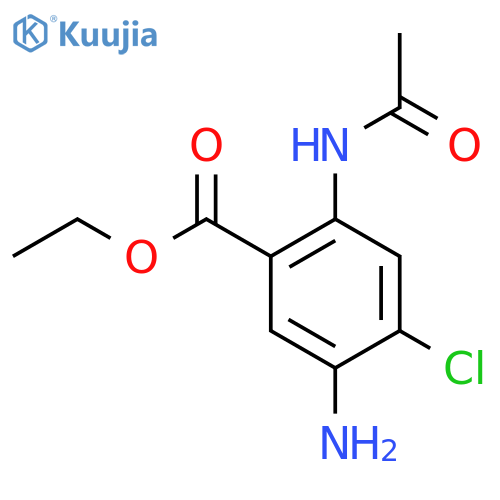 Ethyl 5-amino-4-chloro-2-acetamidobenzoate structure