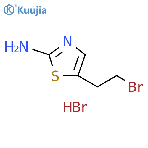5-(2-bromoethyl)-1,3-thiazol-2-amine hydrobromide structure