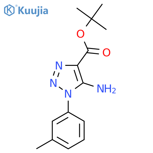 tert-butyl 5-amino-1-(3-methylphenyl)-1H-1,2,3-triazole-4-carboxylate structure