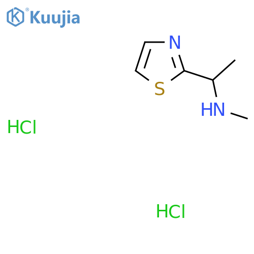 methyl1-(1,3-thiazol-2-yl)ethylamine dihydrochloride structure