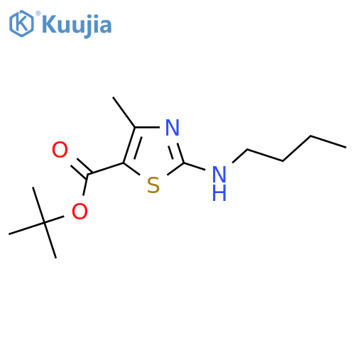 Tert-butyl 2-(butylamino)-4-methyl-1,3-thiazole-5-carboxylate structure