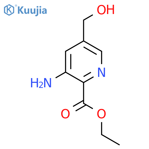 Ethyl 3-amino-5-(hydroxymethyl)pyridine-2-carboxylate structure