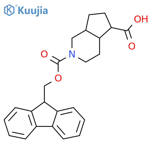 2-{(9H-fluoren-9-yl)methoxycarbonyl}-octahydro-1H-cyclopentacpyridine-5-carboxylic acid structure