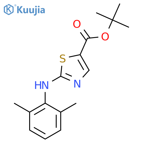 tert-butyl 2-(2,6-dimethylphenyl)amino-1,3-thiazole-5-carboxylate structure