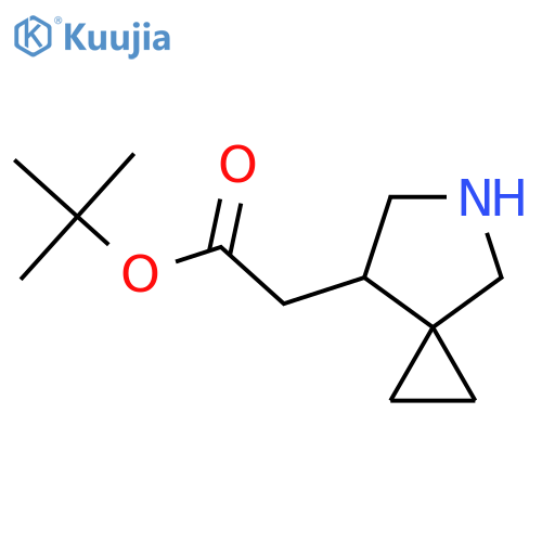 Tert-butyl 2-{5-azaspiro[2.4]heptan-7-yl}acetate structure