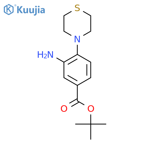 Tert-butyl 3-amino-4-(thiomorpholin-4-yl)benzoate structure