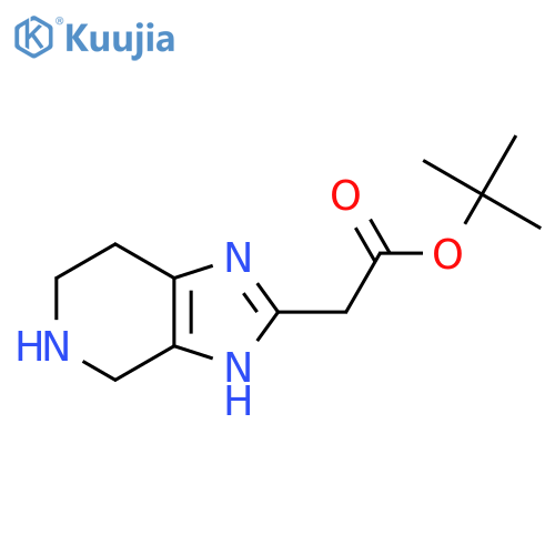 tert-butyl 2-{3H,4H,5H,6H,7H-imidazo4,5-cpyridin-2-yl}acetate structure
