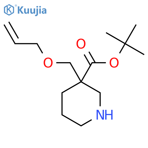 tert-butyl 3-(prop-2-en-1-yloxy)methylpiperidine-3-carboxylate structure