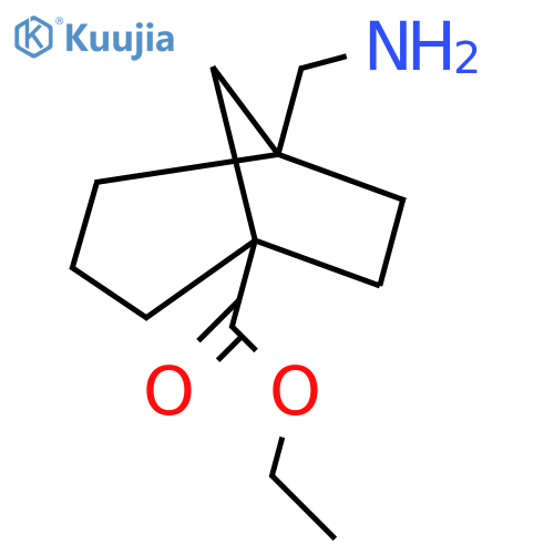 ethyl 5-(aminomethyl)bicyclo3.2.1octane-1-carboxylate structure