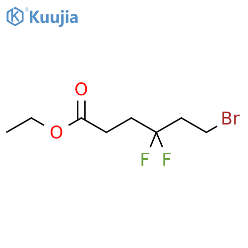 ethyl 6-bromo-4,4-difluorohexanoate structure