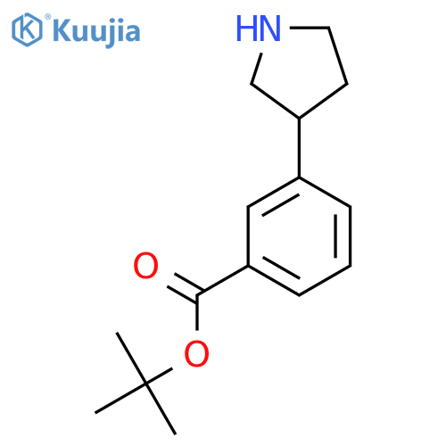 Tert-butyl 3-(pyrrolidin-3-yl)benzoate structure