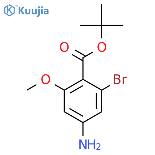 Tert-butyl 4-amino-2-bromo-6-methoxybenzoate structure