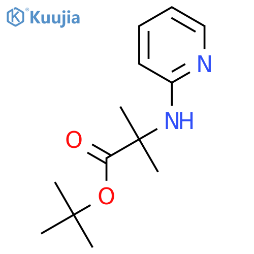 tert-butyl 2-methyl-2-(pyridin-2-yl)aminopropanoate structure