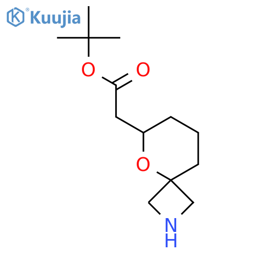 tert-butyl 2-{5-oxa-2-azaspiro3.5nonan-6-yl}acetate structure