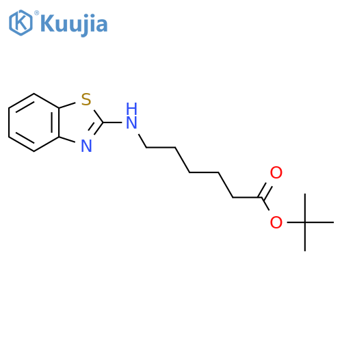 tert-butyl 6-(1,3-benzothiazol-2-yl)aminohexanoate structure