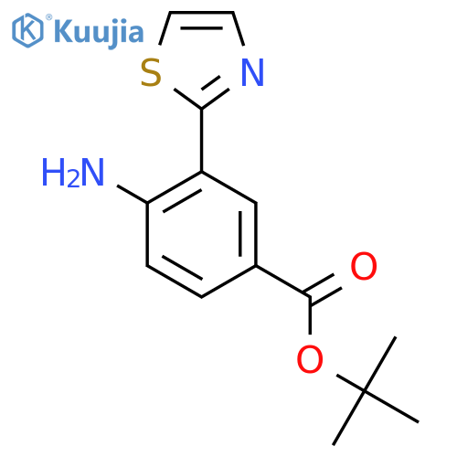 Tert-butyl 4-amino-3-(1,3-thiazol-2-yl)benzoate structure