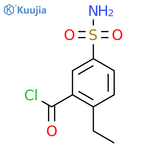 2-Ethyl-5-sulfamoylbenzoyl chloride structure