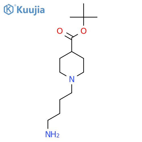Tert-butyl 1-(4-aminobutyl)piperidine-4-carboxylate structure