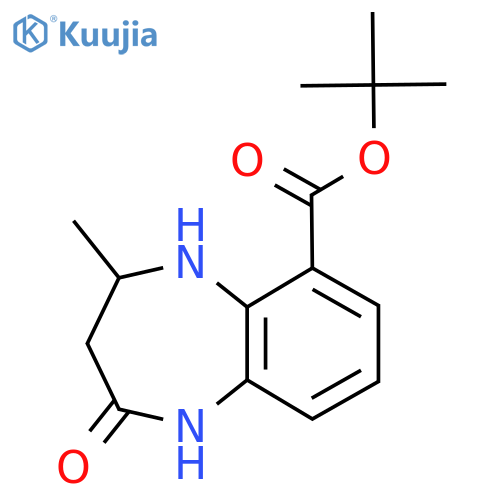 tert-butyl 4-methyl-2-oxo-2,3,4,5-tetrahydro-1H-1,5-benzodiazepine-6-carboxylate structure