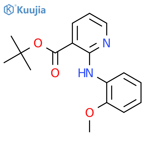 tert-butyl 2-(2-methoxyphenyl)aminopyridine-3-carboxylate structure