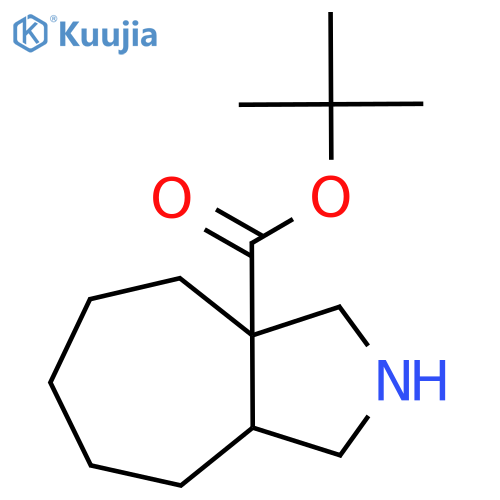 tert-butyl decahydrocycloheptacpyrrole-3a-carboxylate structure