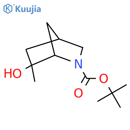 Tert-butyl 6-hydroxy-6-methyl-2-azabicyclo[2.2.1]heptane-2-carboxylate structure