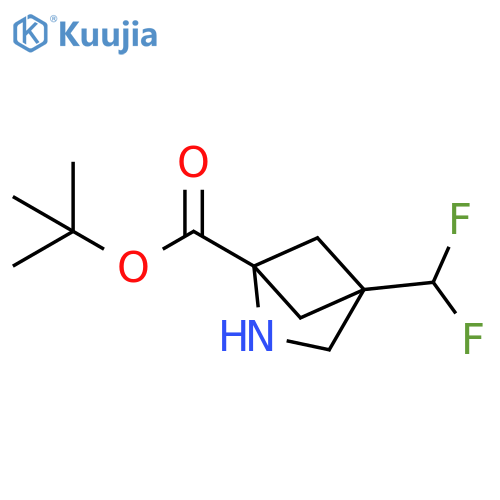 tert-butyl 4-(difluoromethyl)-2-azabicyclo2.1.1hexane-1-carboxylate structure
