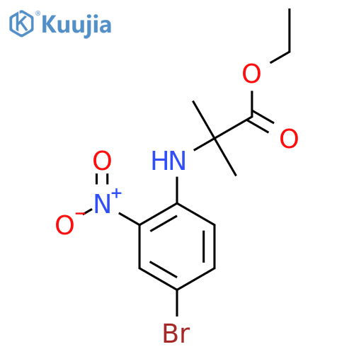 ethyl 2-(4-bromo-2-nitrophenyl)amino-2-methylpropanoate structure