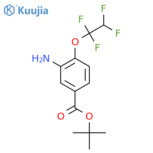 Tert-butyl 3-amino-4-(1,1,2,2-tetrafluoroethoxy)benzoate structure