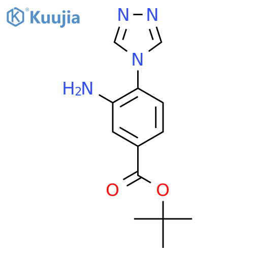 tert-butyl 3-amino-4-(4H-1,2,4-triazol-4-yl)benzoate structure