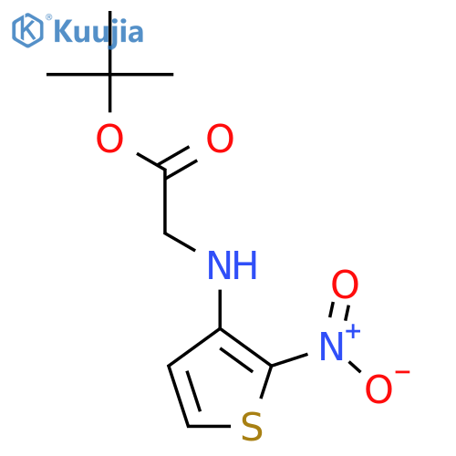 tert-butyl 2-(2-nitrothiophen-3-yl)aminoacetate structure