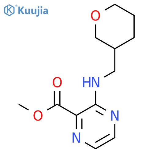Methyl 3-{[(oxan-3-yl)methyl]amino}pyrazine-2-carboxylate structure