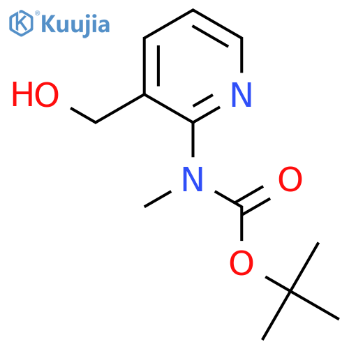 tert-butyl N-3-(hydroxymethyl)pyridin-2-yl-N-methylcarbamate structure