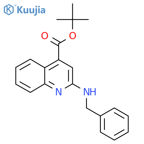 Tert-butyl 2-(benzylamino)quinoline-4-carboxylate structure