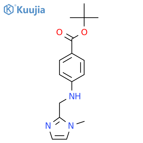 tert-butyl 4-{(1-methyl-1H-imidazol-2-yl)methylamino}benzoate structure