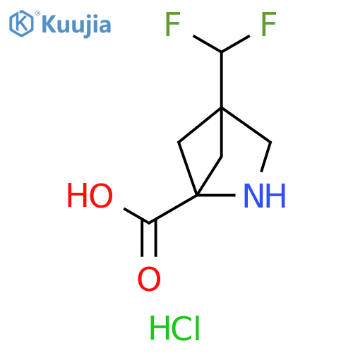 4-(difluoromethyl)-2-azabicyclo2.1.1hexane-1-carboxylic acid hydrochloride structure