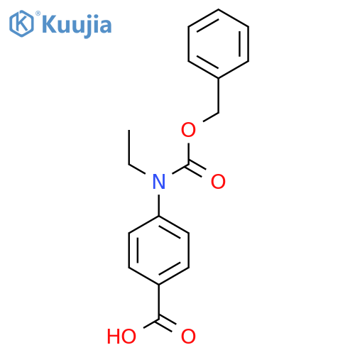 4-{(benzyloxy)carbonyl(ethyl)amino}benzoic acid structure