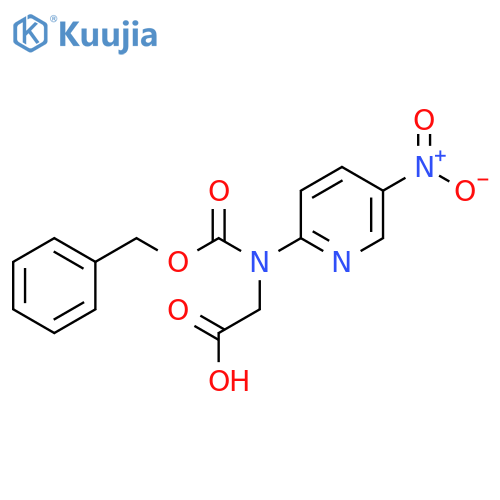 2-{(benzyloxy)carbonyl(5-nitropyridin-2-yl)amino}acetic acid structure