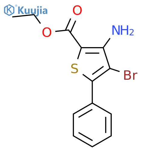 Ethyl 3-amino-4-bromo-5-phenylthiophene-2-carboxylate structure